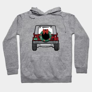 Santa's New Ride, Christmas Jeep © GraphicLoveShop Hoodie